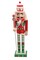 Christmas Nutcracker. Wizardi Classic Wooden Festive Decoration F07M14-31-N01702B